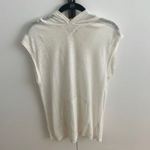 Vince White Linen Hooded Tank Size XS